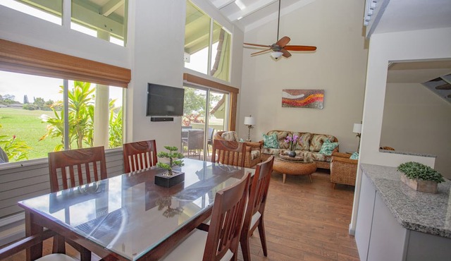Ocean & Golf Course Views/2BR 2BA Princeville Townhouse/Walk to Beach/WiFi in Princeville