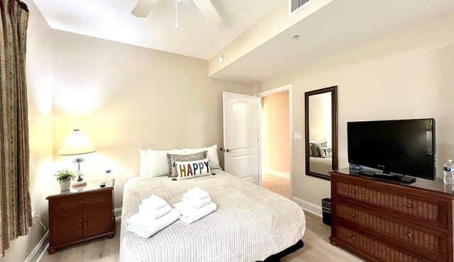 Tropical Lakefront Condo at Disney w/TWO Balconies - 1 mile to Downtown Disney! in Orlando